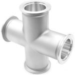 کلمپ خروسکی KF (Wing-Nut Clamp) | کلمپ خلاء 4 سهراهی و چهارراهی خلاء KF Equal Tee & 4-Way Cross | KF
